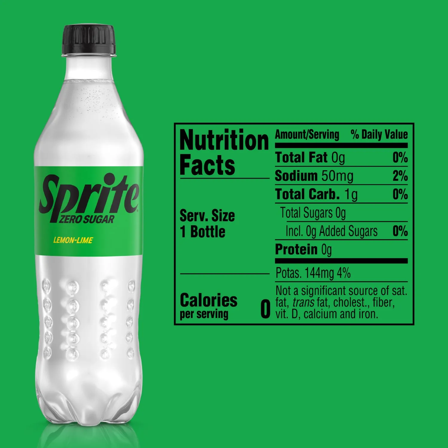Sprite Zero Sugar Lemon Lime Diet Soda Pop Soft Drinks, 16.9 fl oz, 6 Pack