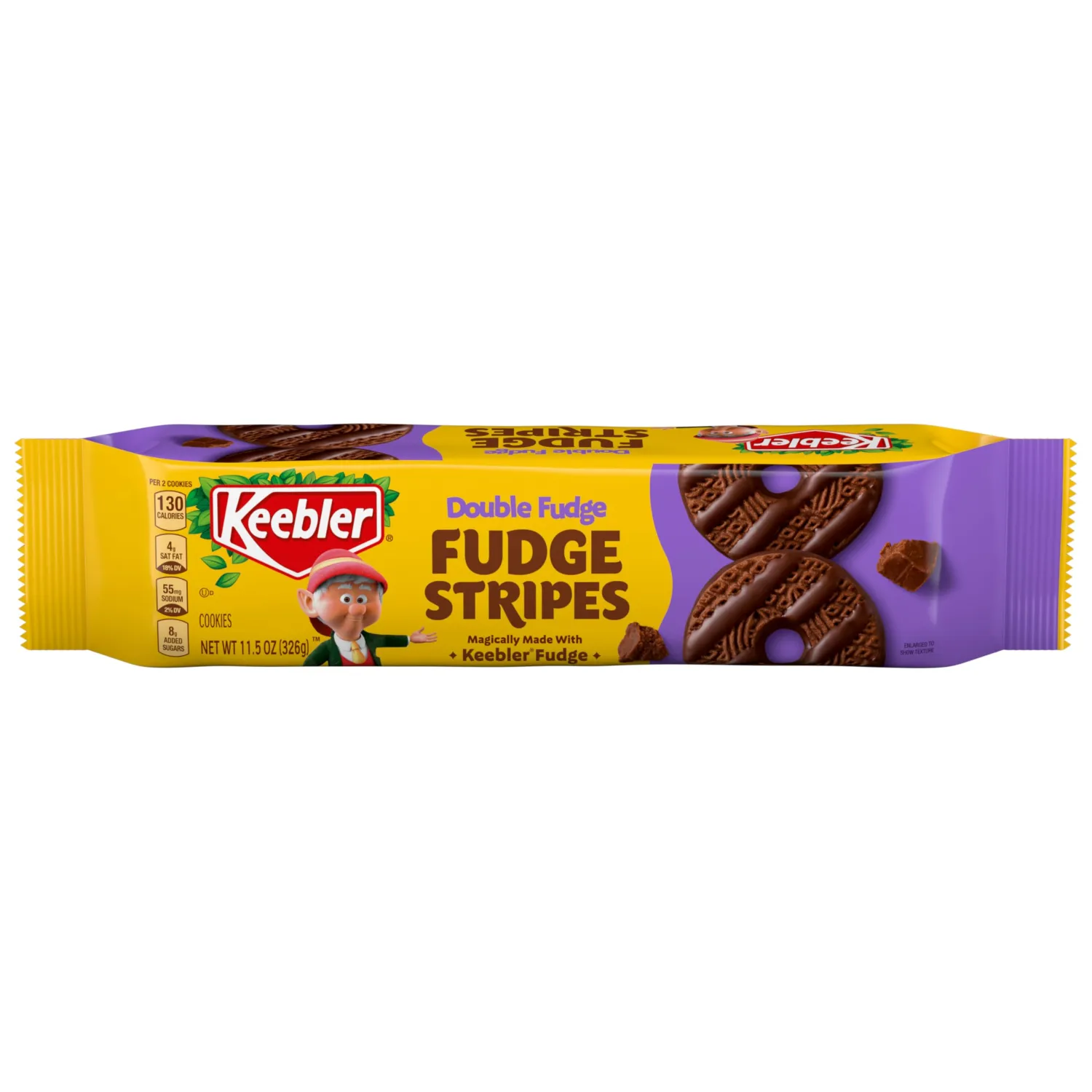 KEEBLER Fudge Stripe Double Fudge Cookies - 11.5oz