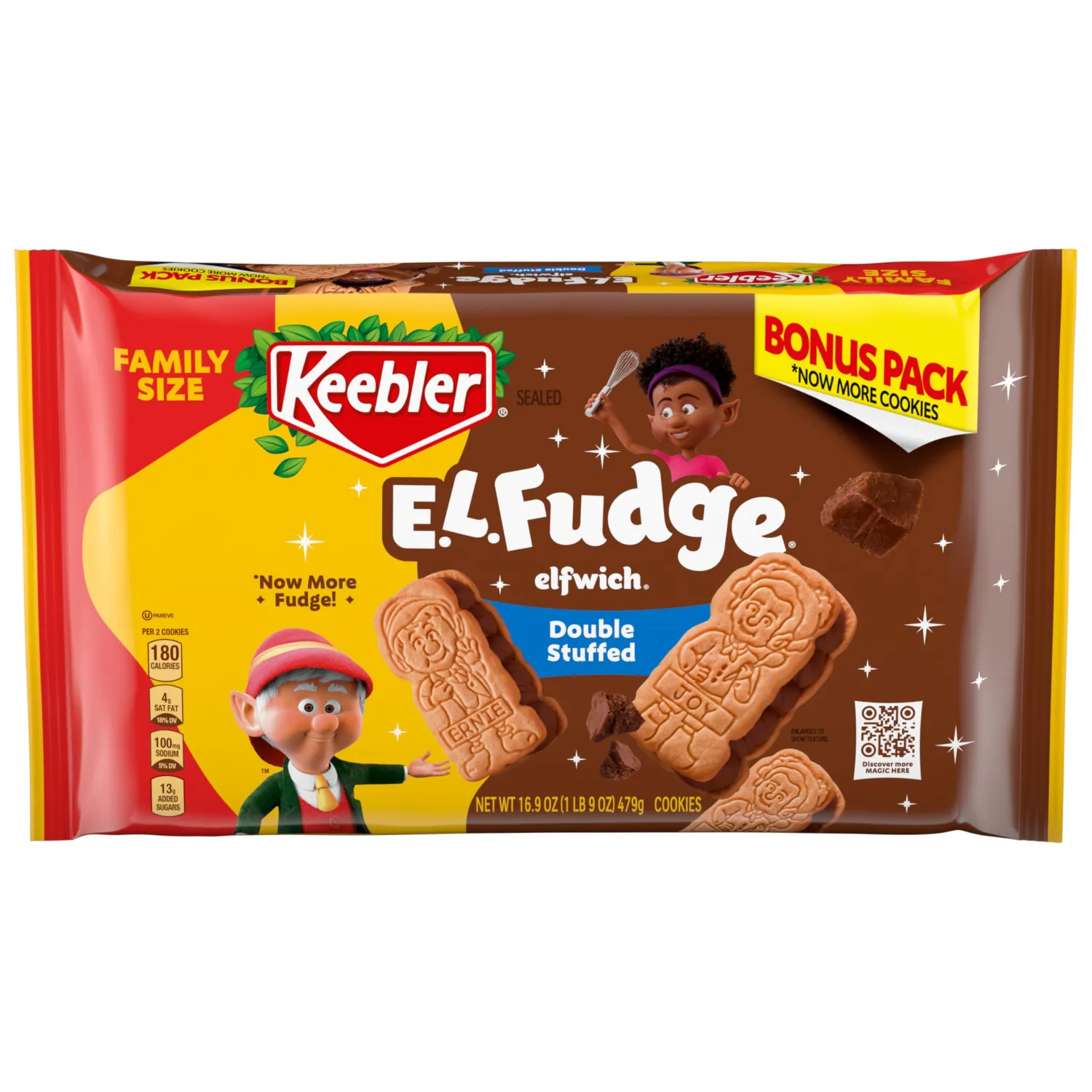 Keebler E.L. Fudge Elfwich Double Fudge Cookies 16.9 oz