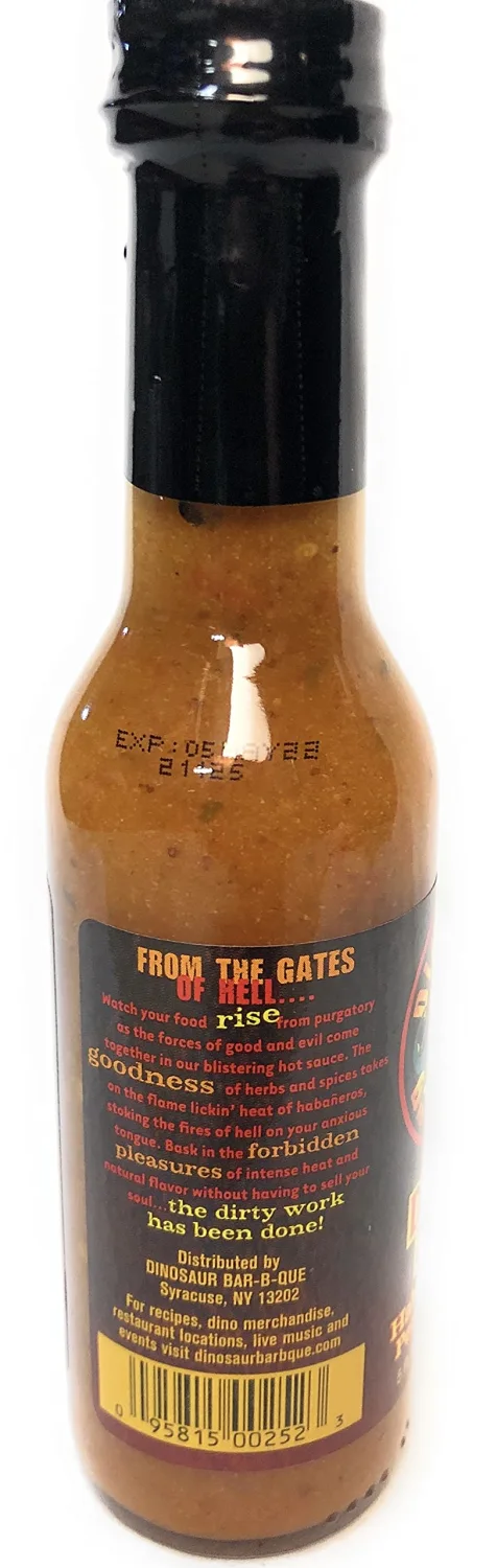 Dinosaur Sauce Hot Devils Duel Habnro, 5 oz