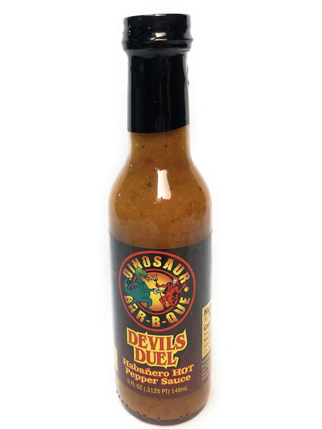 Dinosaur Sauce Hot Devils Duel Habnro, 5 oz