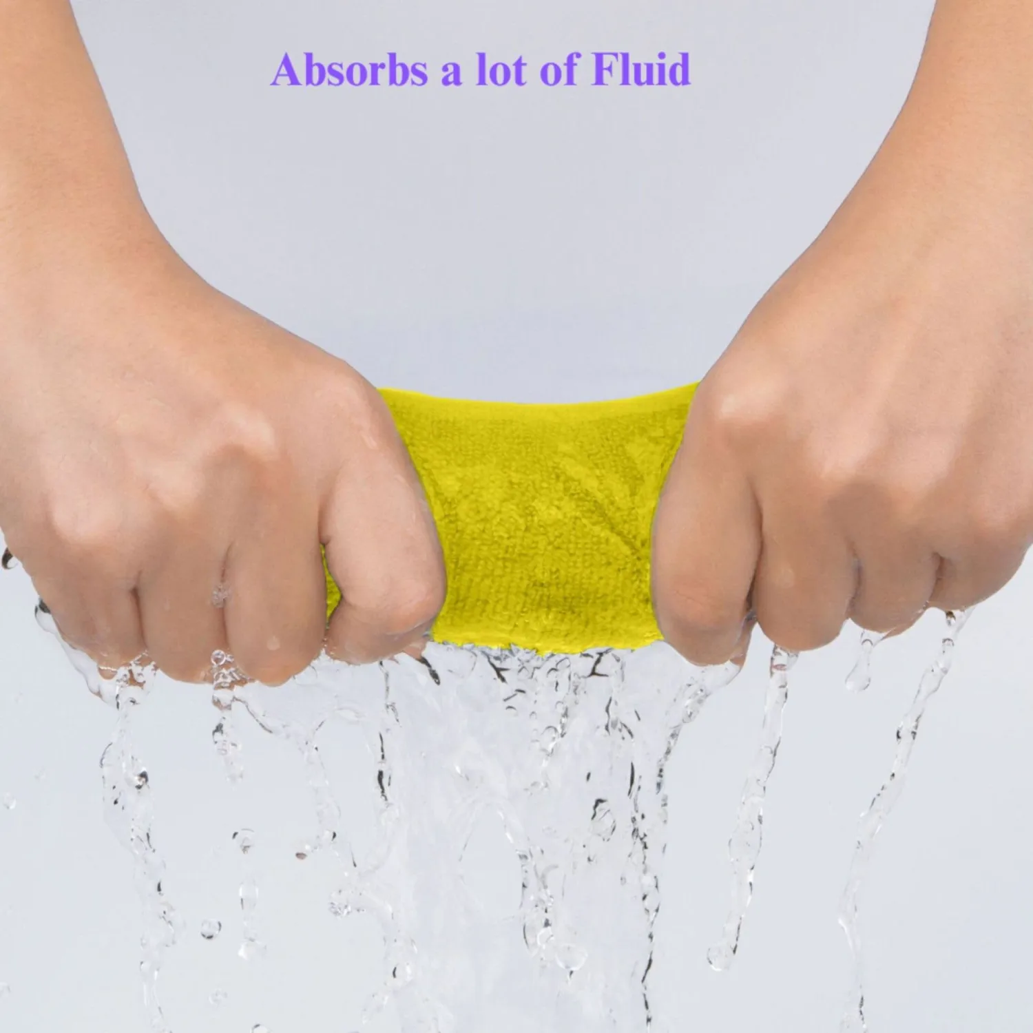 Microfiber Cleaning Cloth for Kitchen & households, Towels for Cars. (300gsm) (Pack of 24 Yellow)