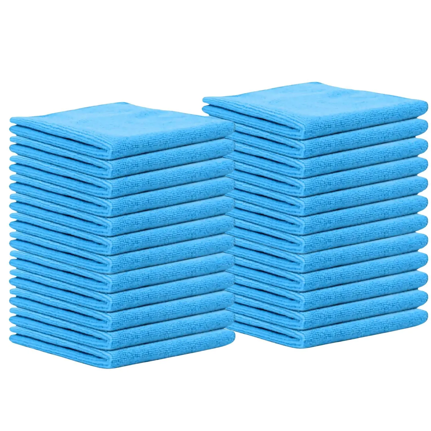 Microfiber Cleaning Cloth for Kitchen & households, Towels for Cars. (300gsm) (Pack of 24 Blue)