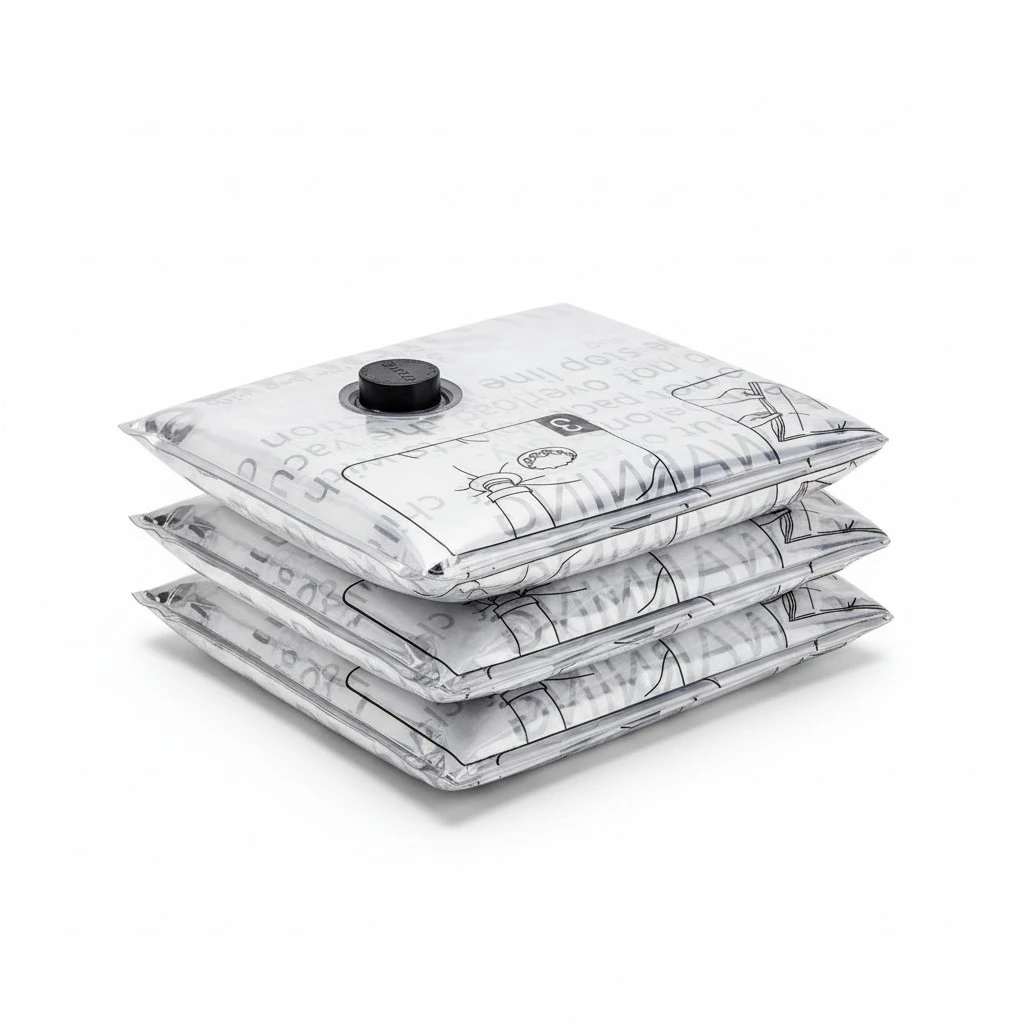 SUOCO 6 Combo Vacuum Storage Bags, Travel Clothes Space Saver Bags, Compression Airtight Seal Bags for Clothing, Pillows, Comforters, Blankets (Pump Not Included)