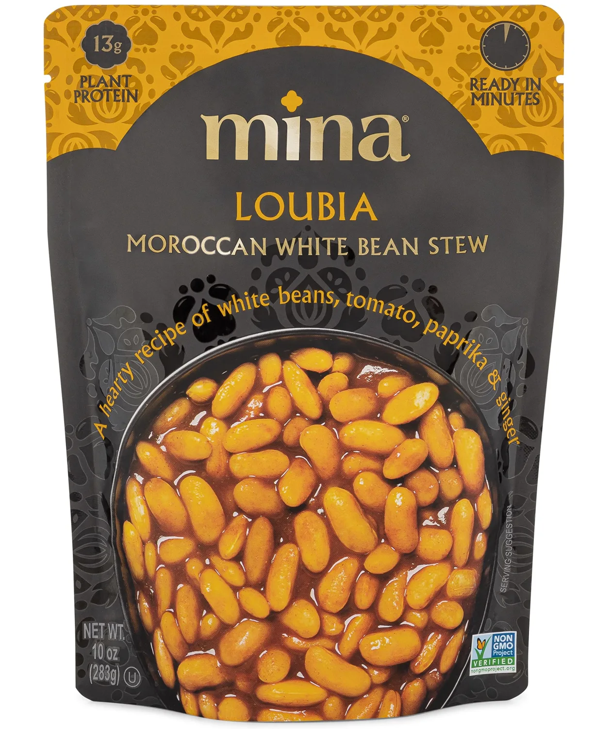 Mina, Loubia Moroccan White Bean Stew, 10 Ounce