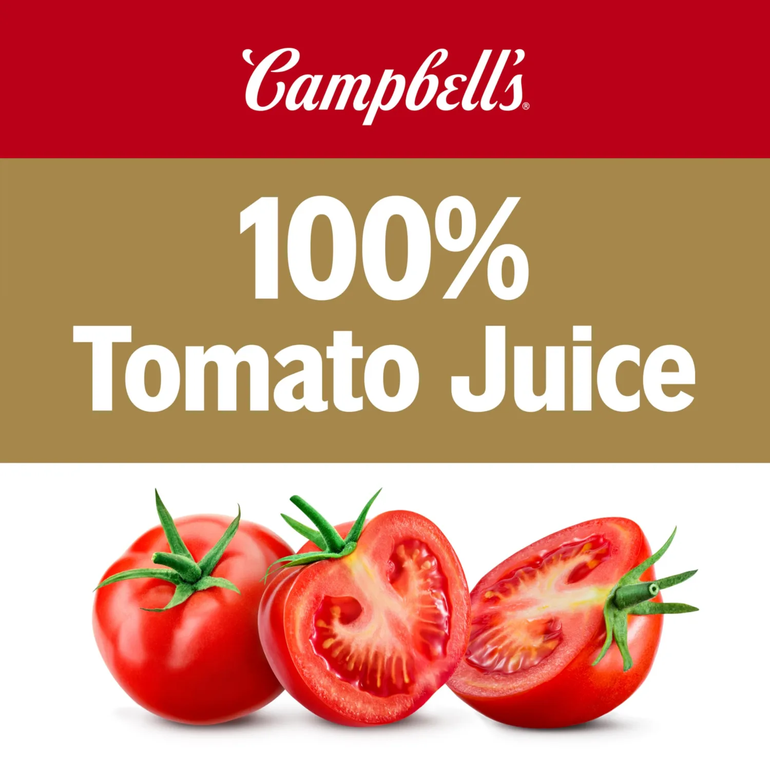 Campbell's Low Sodium 100% Tomato Juice, 64 fl oz Bottle