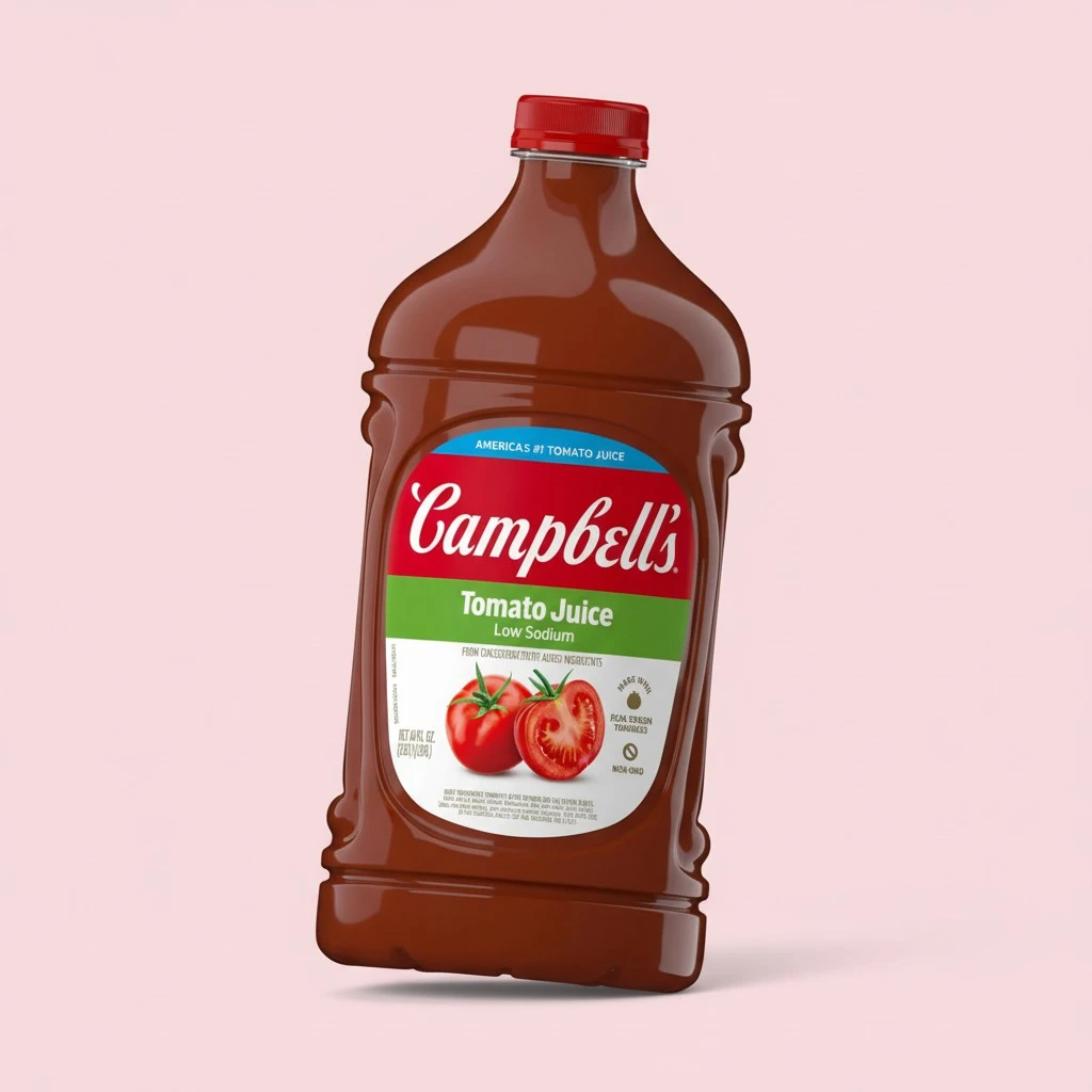 Campbell's Low Sodium 100% Tomato Juice, 64 fl oz Bottle