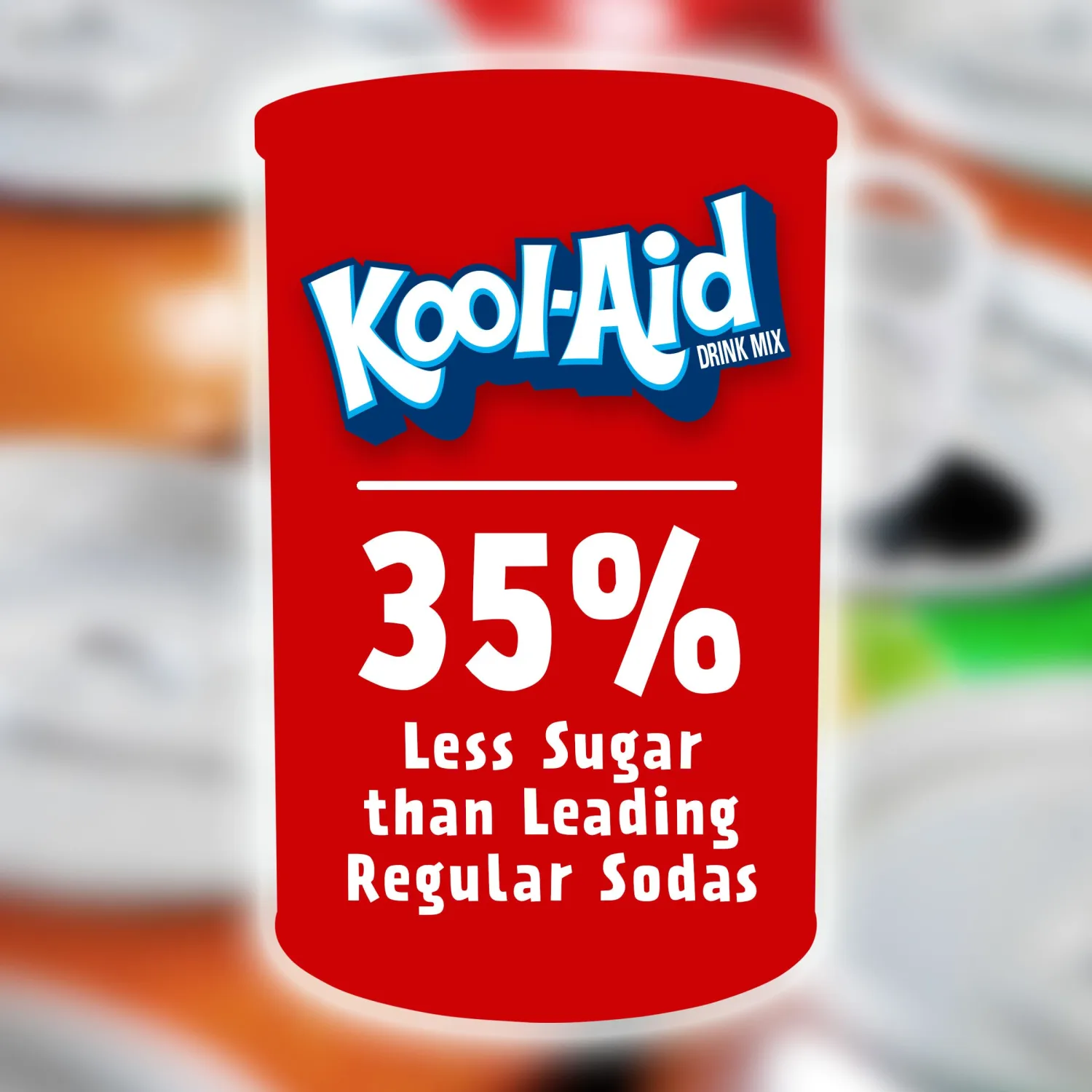 Kool-Aid Caffiene Free Jumbo Cherry Sweetened Powdered Drink Mix 1 Count 63 oz Canister