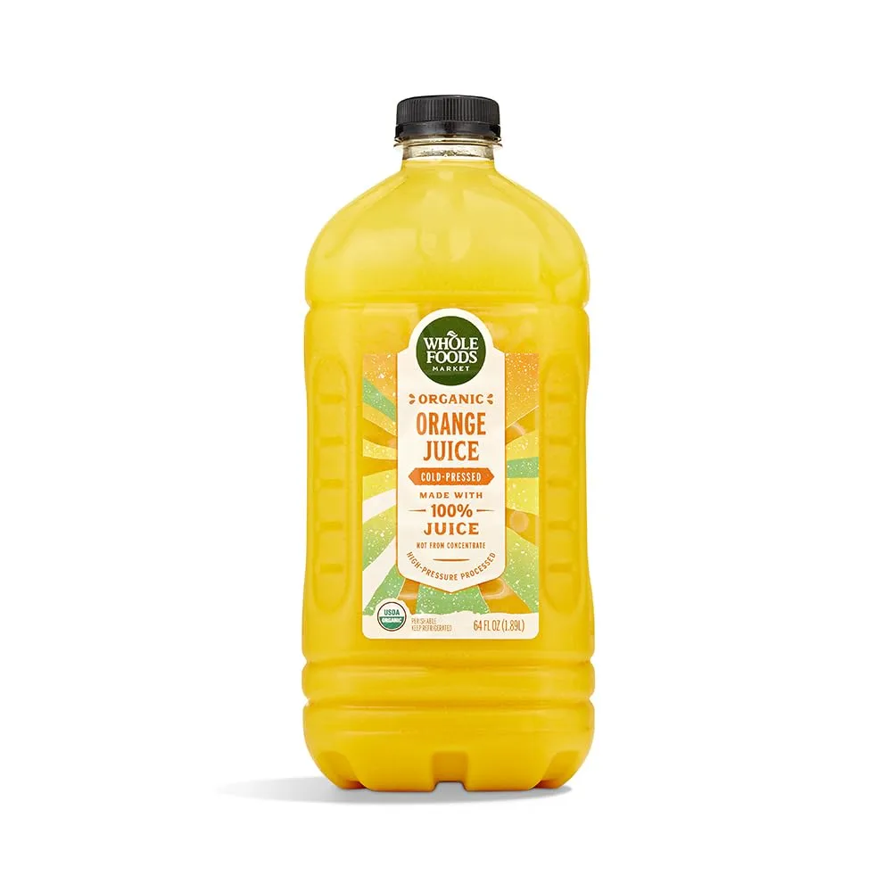 WHOLE FOODS MARKET Organic Orange Juice, 64 FZ