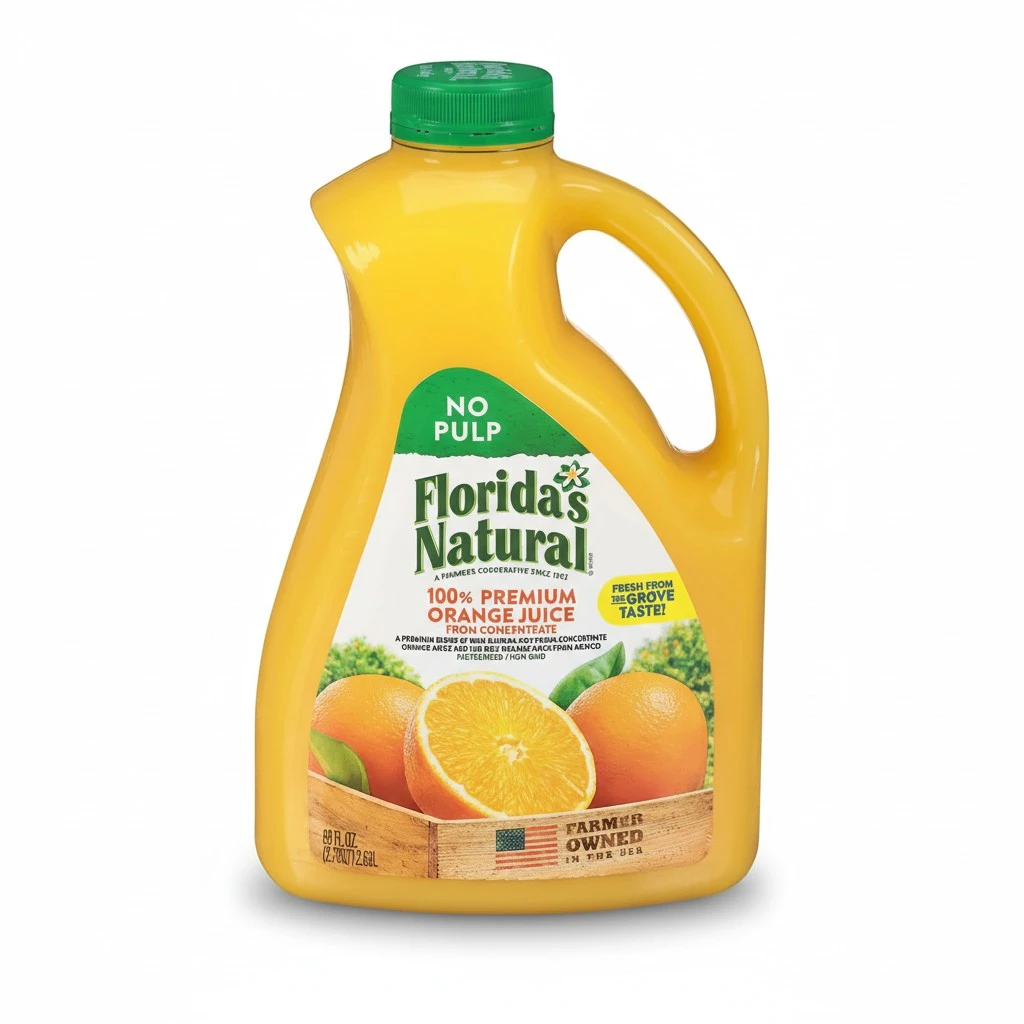 Florida's Natural Orange Juice No Pulp, 89 Fl Oz Bottle