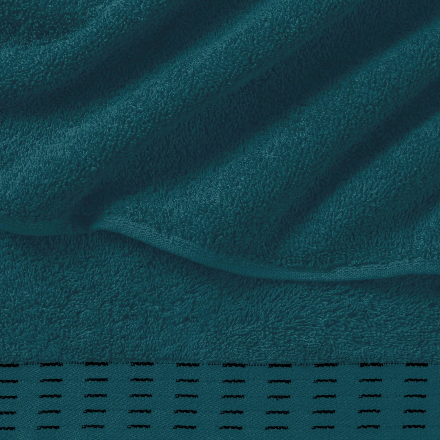 Ultra Soft 6 Pack Cotton Towel Set, Contains 2 Bath Towels 28x55 inch, 2 Hand Towels 16x24 inch & 2 Wash Coths 12x12 inch, Ideal Everyday use, Compact & Lightweight - Teal