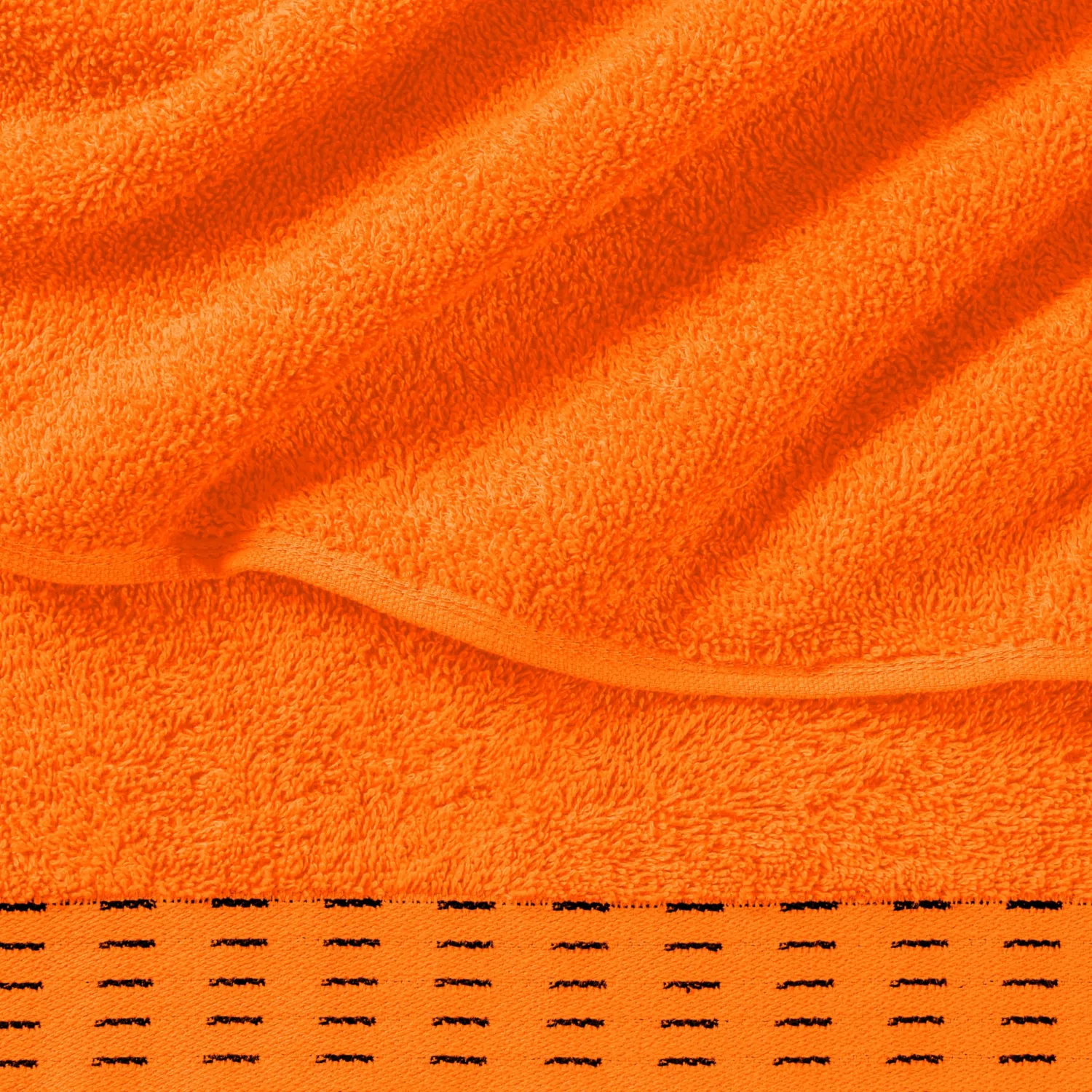 Ultra Soft 6 Pack Cotton Towel Set, Contains 2 Bath Towels 28x55 inch, 2 Hand Towels 16x24 inch & 2 Wash Coths 12x12 inch, Ideal Everyday use, Compact & Lightweight - Orange