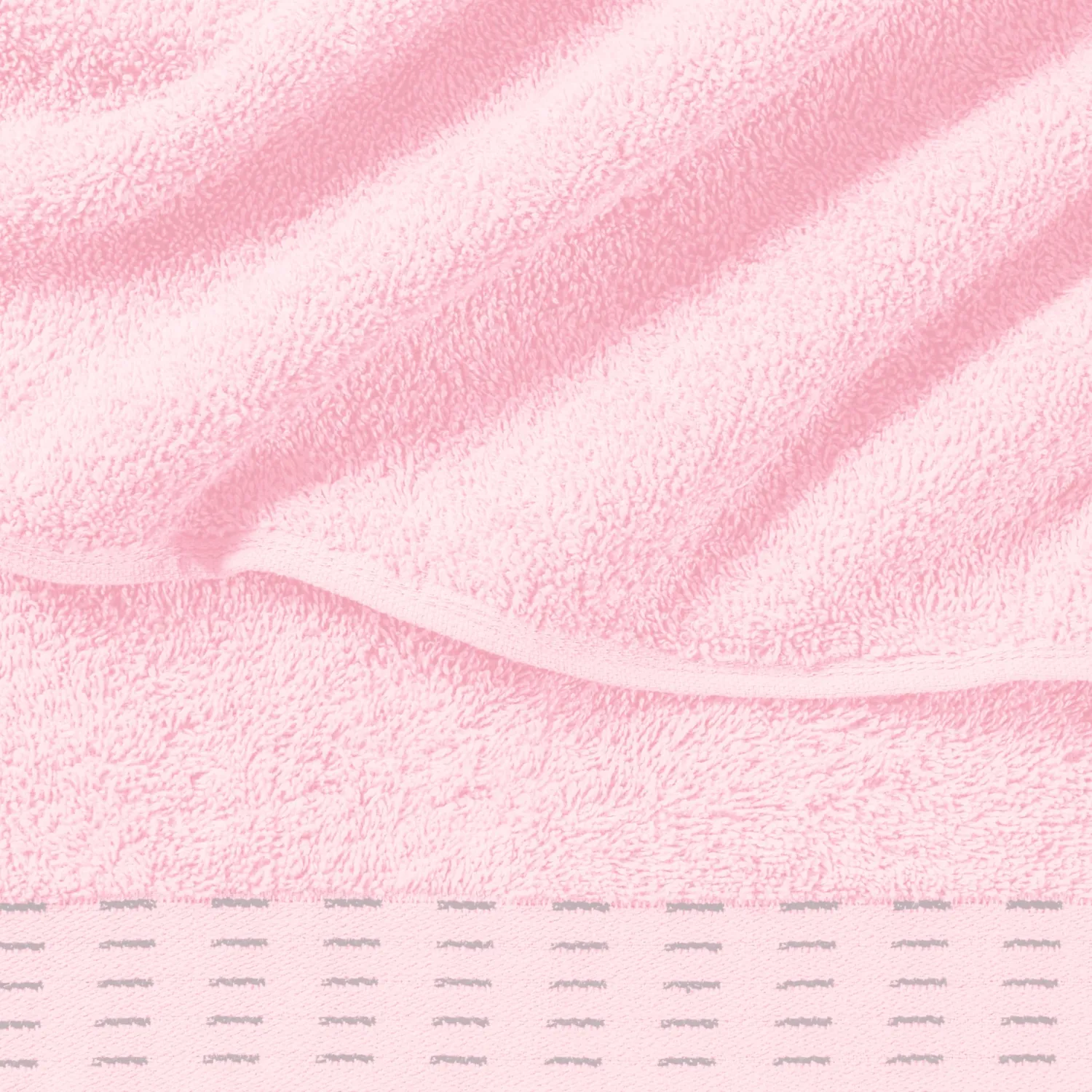 Ultra Soft 6 Pack Cotton Towel Set, Contains 2 Bath Towels 28x55 inch, 2 Hand Towels 16x24 inch & 2 Wash Coths 12x12 inch, Ideal Everyday use, Compact & Lightweight - Pink