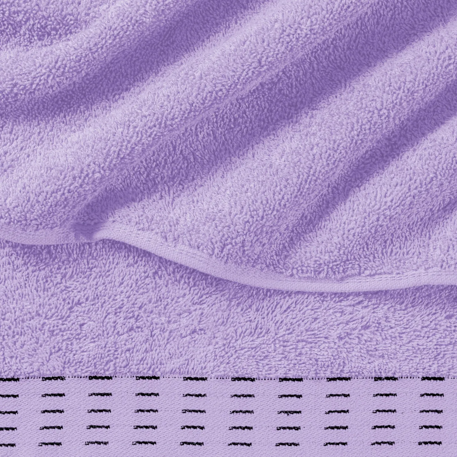 Ultra Soft 6 Pack Cotton Towel Set, Contains 2 Bath Towels 28x55 inch, 2 Hand Towels 16x24 inch & 2 Wash Coths 12x12 inch, Ideal Everyday use, Compact & Lightweight - Purple