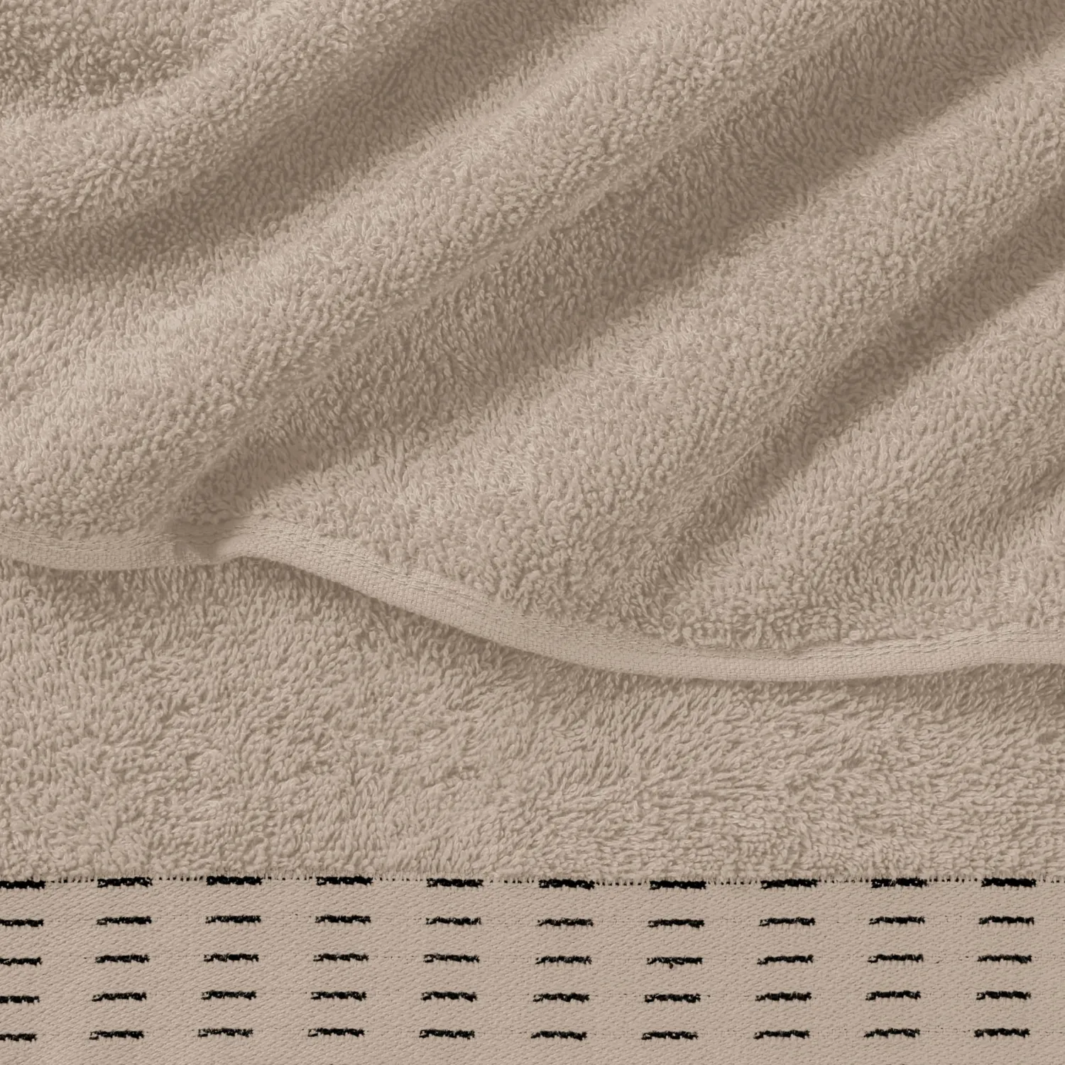 Ultra Soft 6 Pack Cotton Towel Set, Contains 2 Bath Towels 28x55 inch, 2 Hand Towels 16x24 inch & 2 Wash Coths 12x12 inch, Ideal Everyday use, Compact & Lightweight - Tan