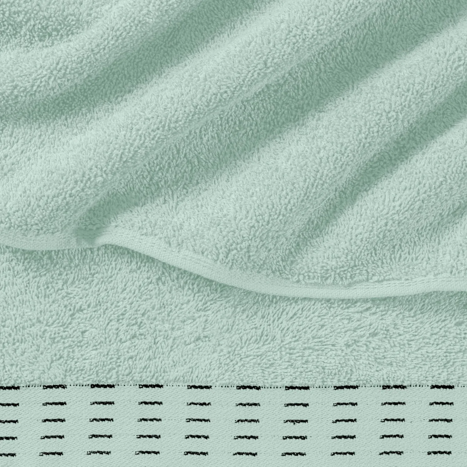Ultra Soft 6 Pack Cotton Towel Set, Contains 2 Bath Towels 28x55 inch, 2 Hand Towels 16x24 inch & 2 Wash Coths 12x12 inch, Ideal Everyday use, Compact & Lightweight - Sea Green