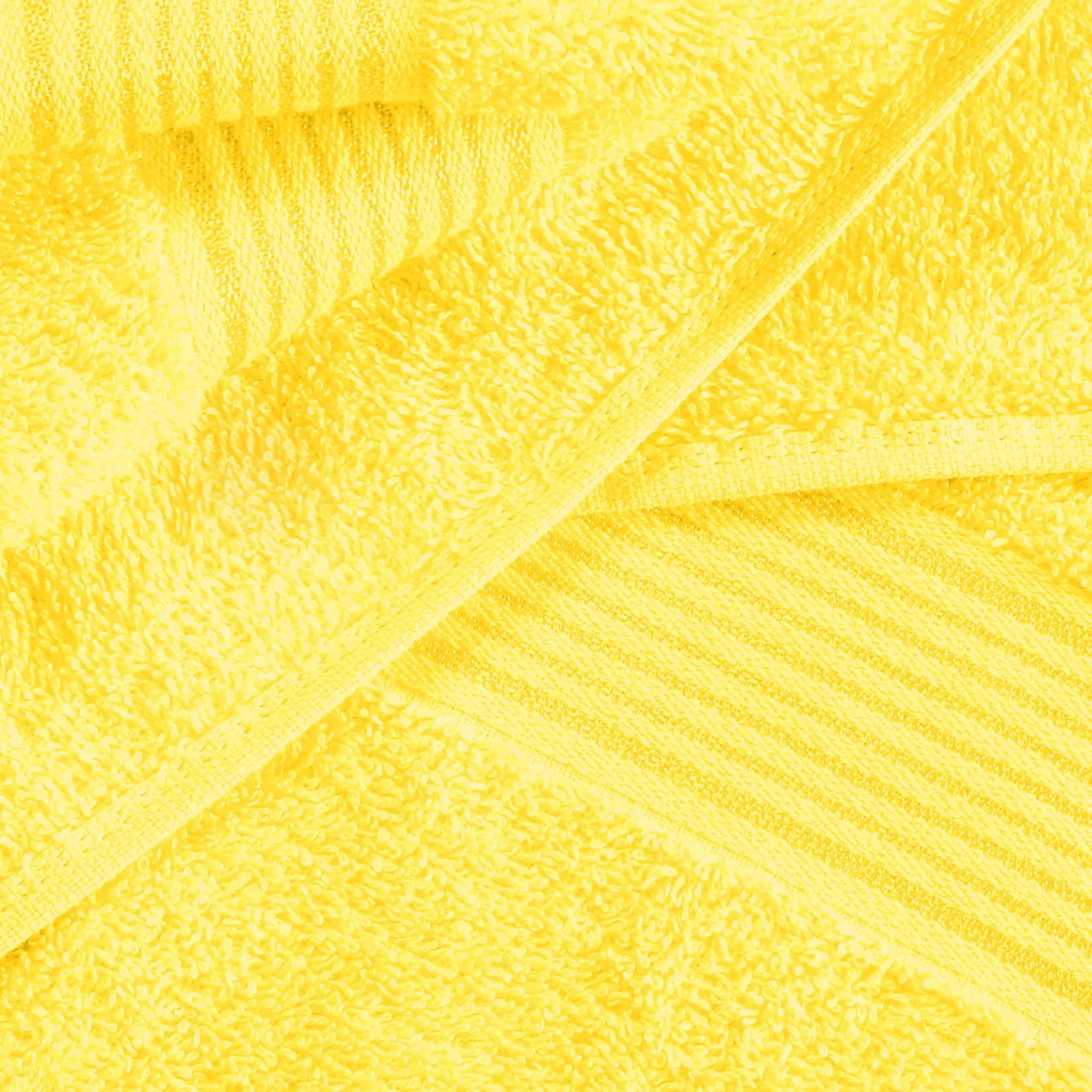 Belizzi Home Ultra Soft Cotton 6 -Piece Hand Towel Set 16x24, Ideal for use in Bathroom, Kitchen, Gym, Spa - Compact, Eco-Friendly, Lightweight - Multi Purpose Hand Towels - Lime Yellow