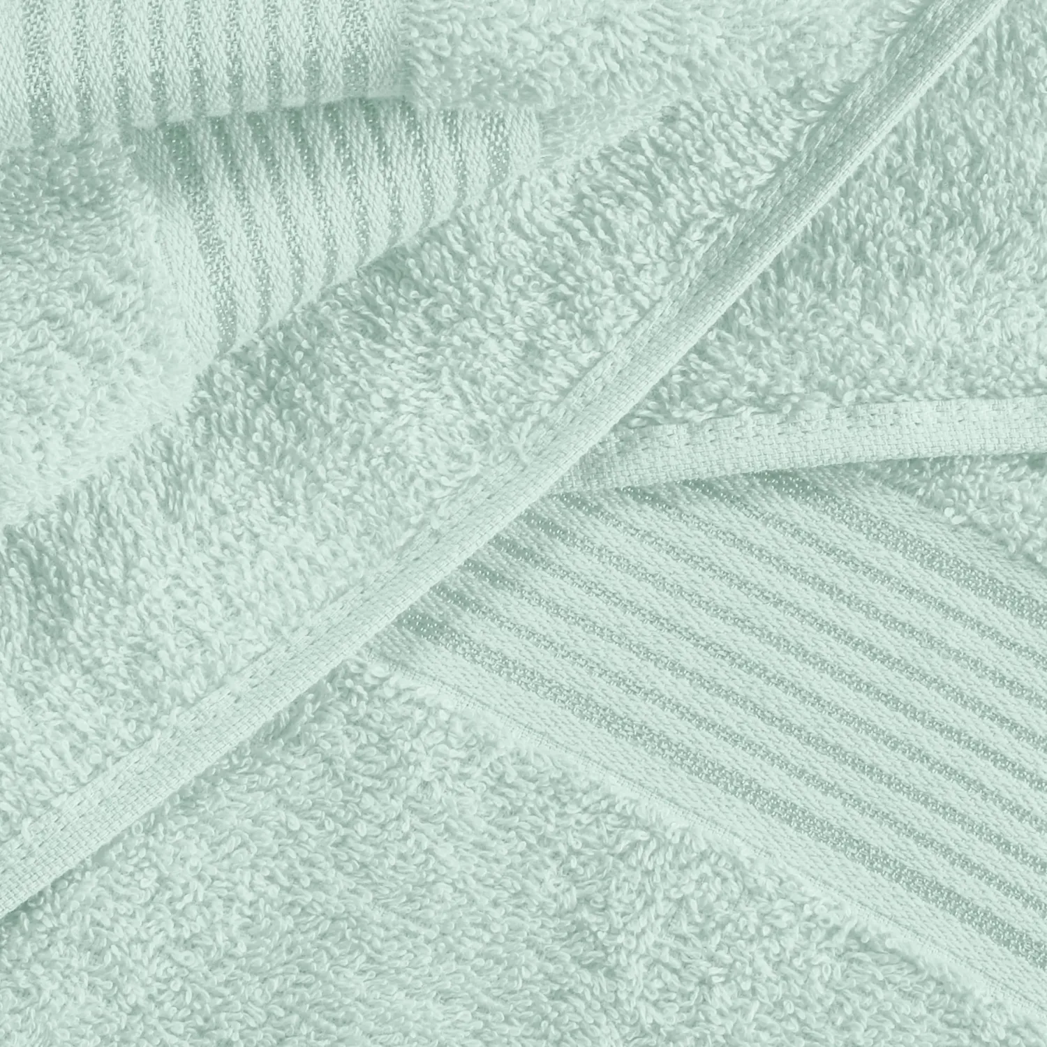 Belizzi Home Ultra Soft Cotton 6 -Piece Hand Towel Set 16x24, Ideal for use in Bathroom, Kitchen, Gym, Spa - Compact, Eco-Friendly, Lightweight - Multi Purpose Hand Towels - Sea Green