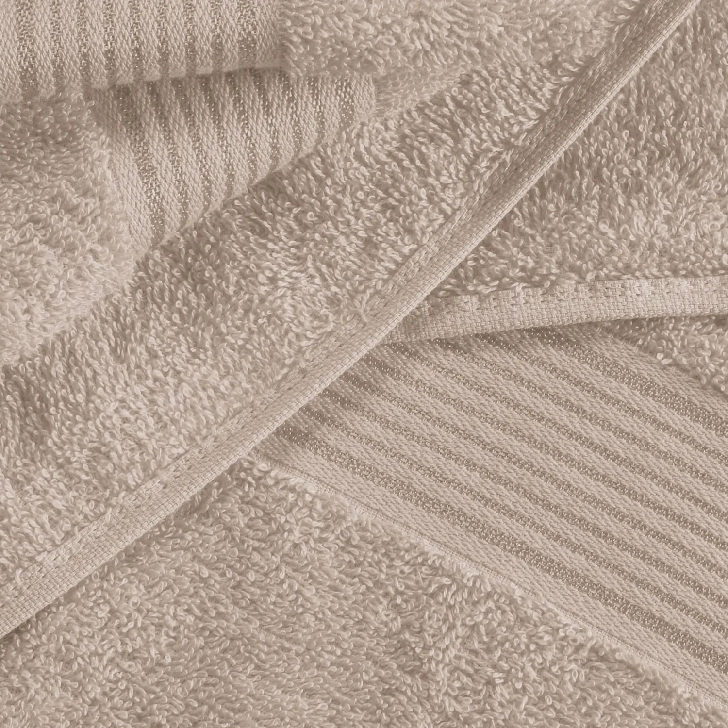 BELZZI Home Ultra Soft 4 Pack Oversized Bath Towel Set 27x54, Cotton Compact Bath Towels, Highly Absorbant Eco-Friendly Quickdry & Lightweight Towel, Ideal for Gym Travel Camp Pool - Tan