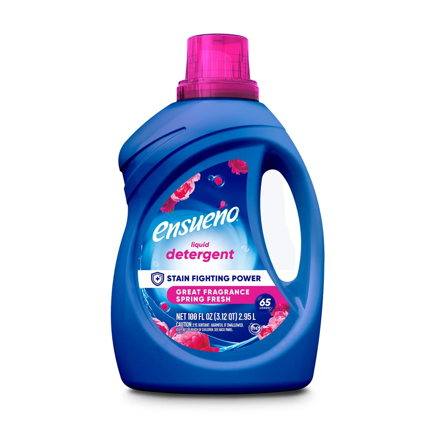 Ensueño - Liquid Laundry Detergent - Deep Clean, Stain Fighting Power, Color Fading Protection - for Large Households, Businesses & Offices - Spring Fresh (100 Fl. Oz)