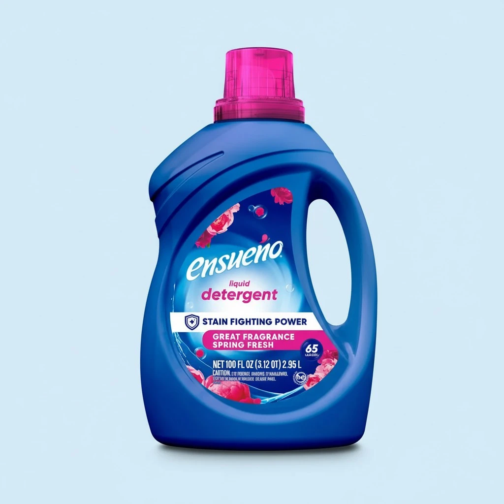 Ensueño - Liquid Laundry Detergent - Deep Clean, Stain Fighting Power, Color Fading Protection - for Large Households, Businesses & Offices - Spring Fresh (100 Fl. Oz)