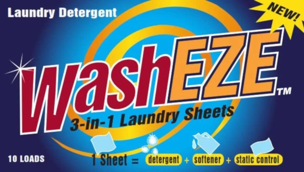 (10 Ct) All in One Laundry Sheets Scented - Detergent-Fabric Softener-Stain Fighter - Static Guard Soap Sheet -All in One Detergent Sheet- Travel and Dorm Friendly