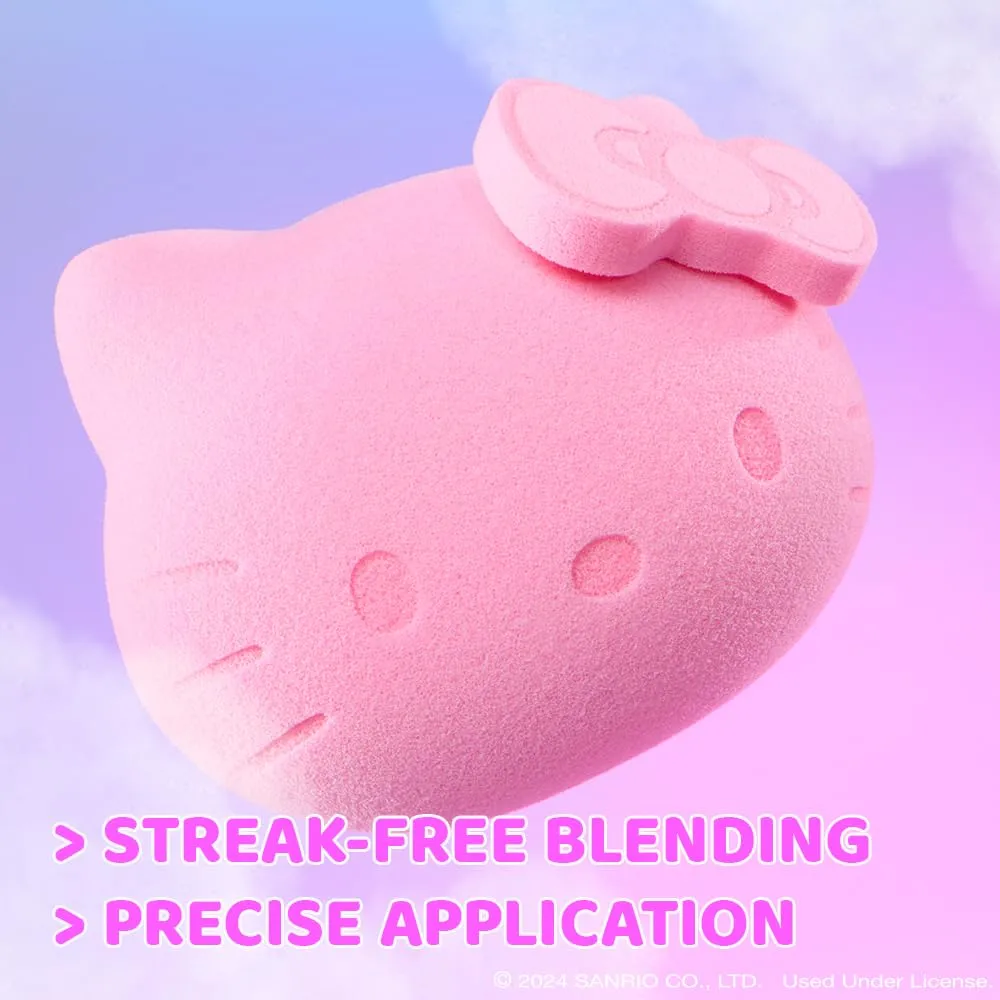 wet n wild Hello Kitty Makeup Sponge - 3D Design, Easy To Use Seamless Streak-Free Application, Cruelty-Free & Vegan