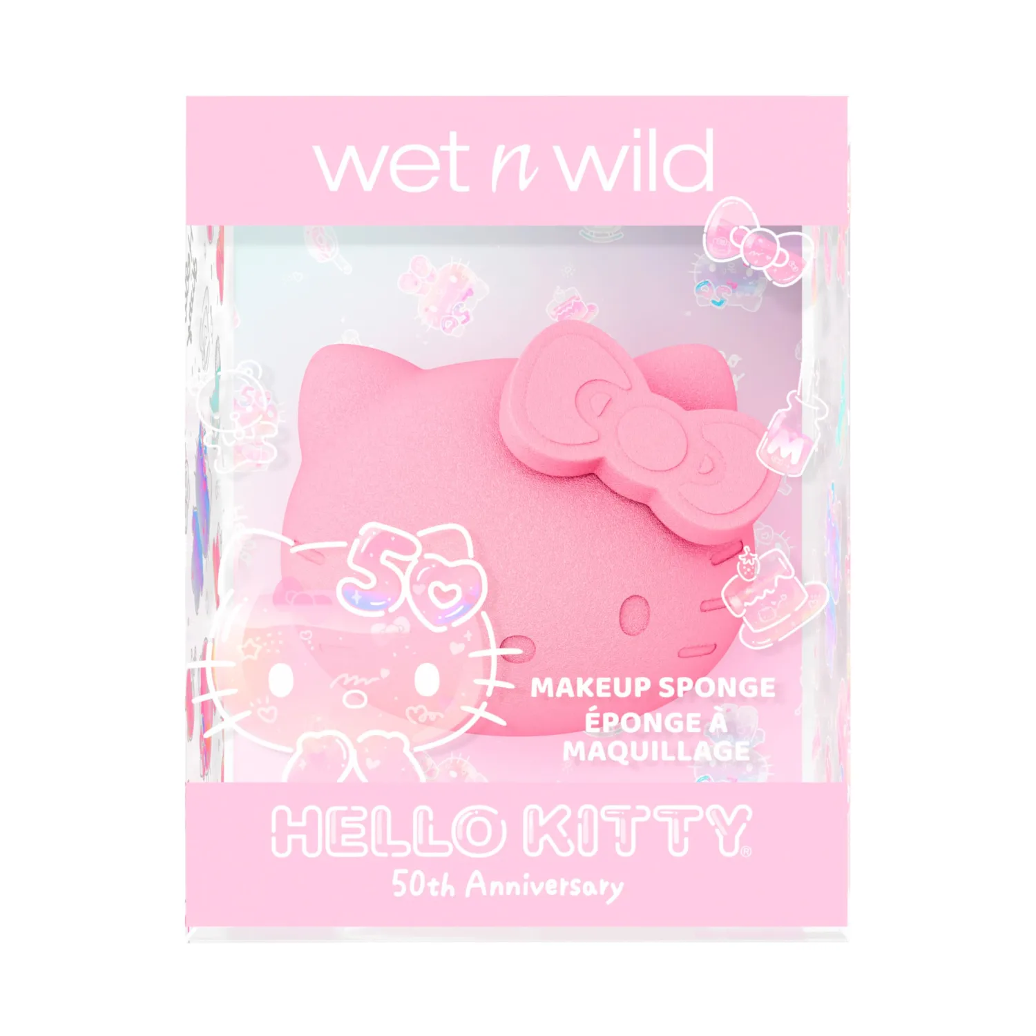 wet n wild Hello Kitty Makeup Sponge - 3D Design, Easy To Use Seamless Streak-Free Application, Cruelty-Free & Vegan