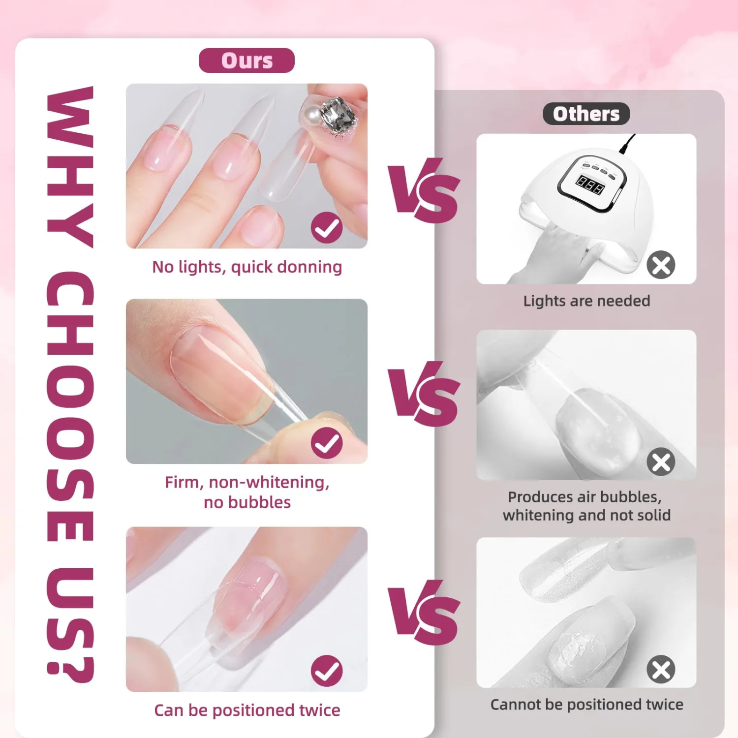 10g Solid Nail Glue+ 10ml Nail Remover for Press on Nails, Upgraded Quick Drying No Need UV Lamp Super Strong Adhesion Nail Bond Glue for Nail Tip with Remover,Cuticle Stick, Last 2+ Weeks