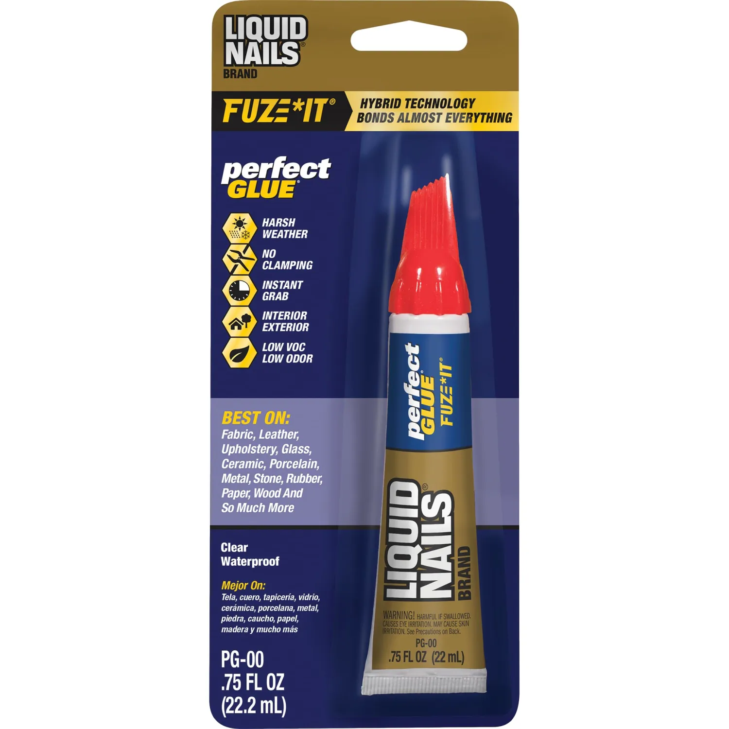 Liquid Nails Perfect Glue .75 oz. Clear Interior and Exterior Adhesive