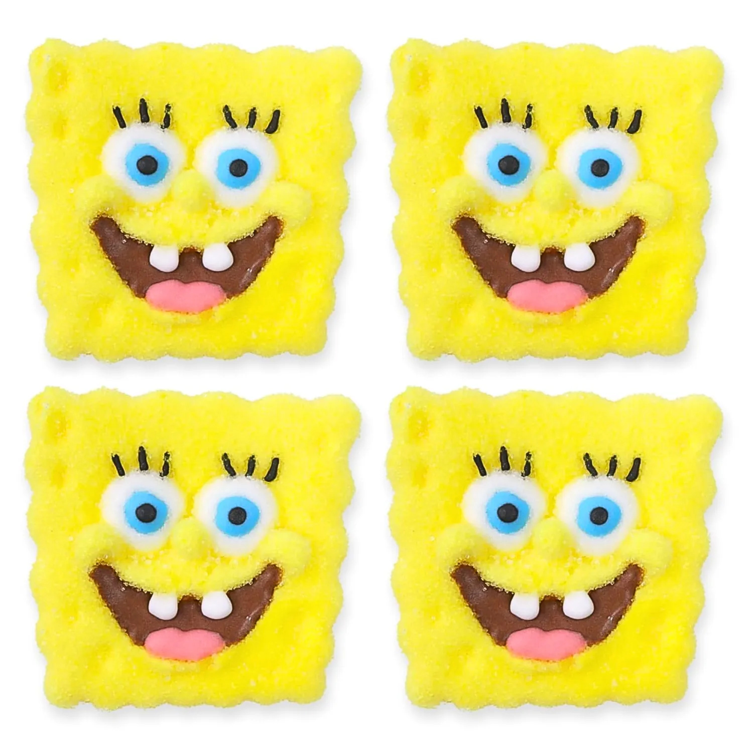 SpongeBob SquarePants Candy, Giant Sugar Coated Marshmallows, Individually Wrapped Easter Basket Stuffers, 4 Count Box