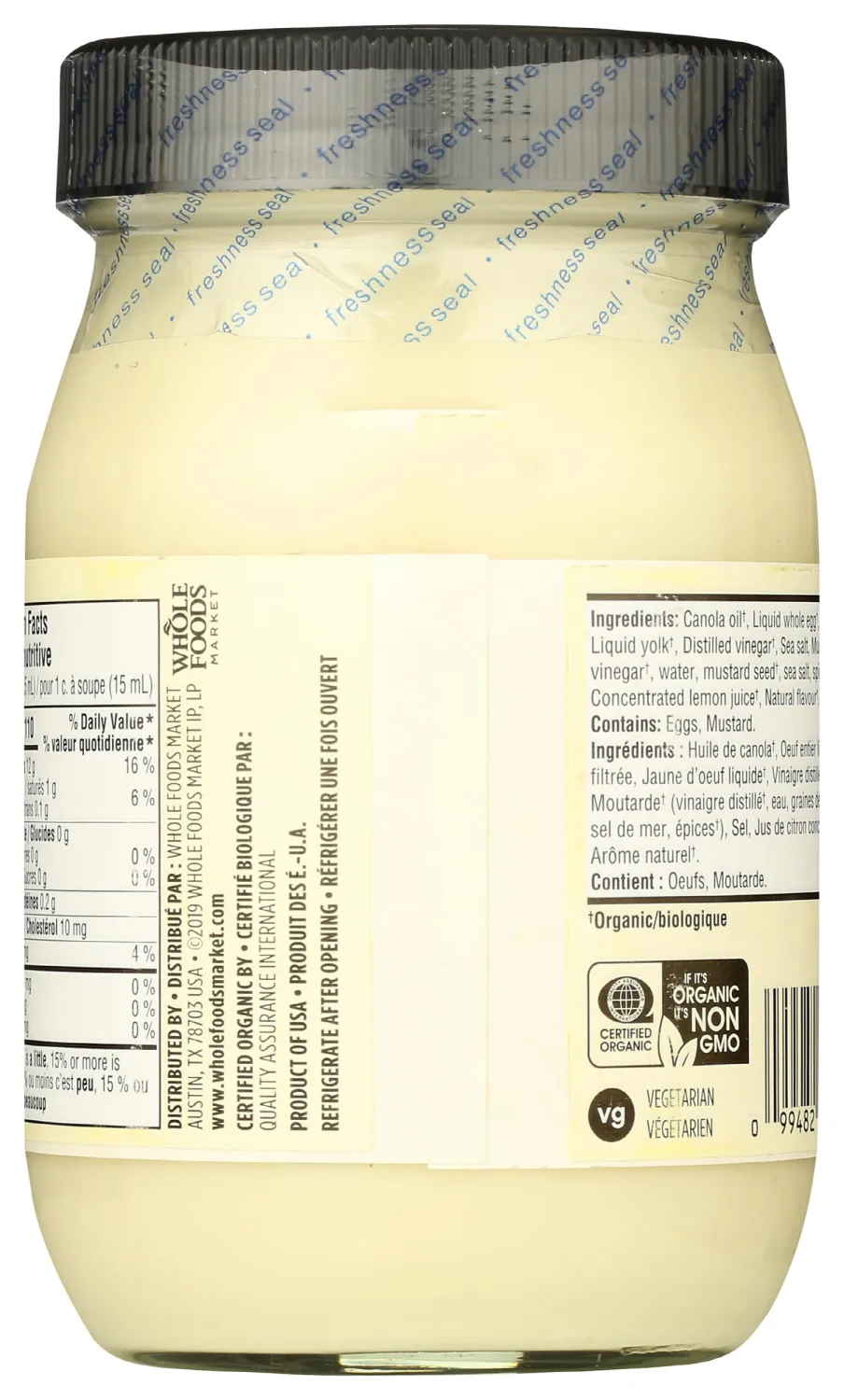 365 by Whole Foods Market, Organic Mayonnaise, 16 Fl Oz