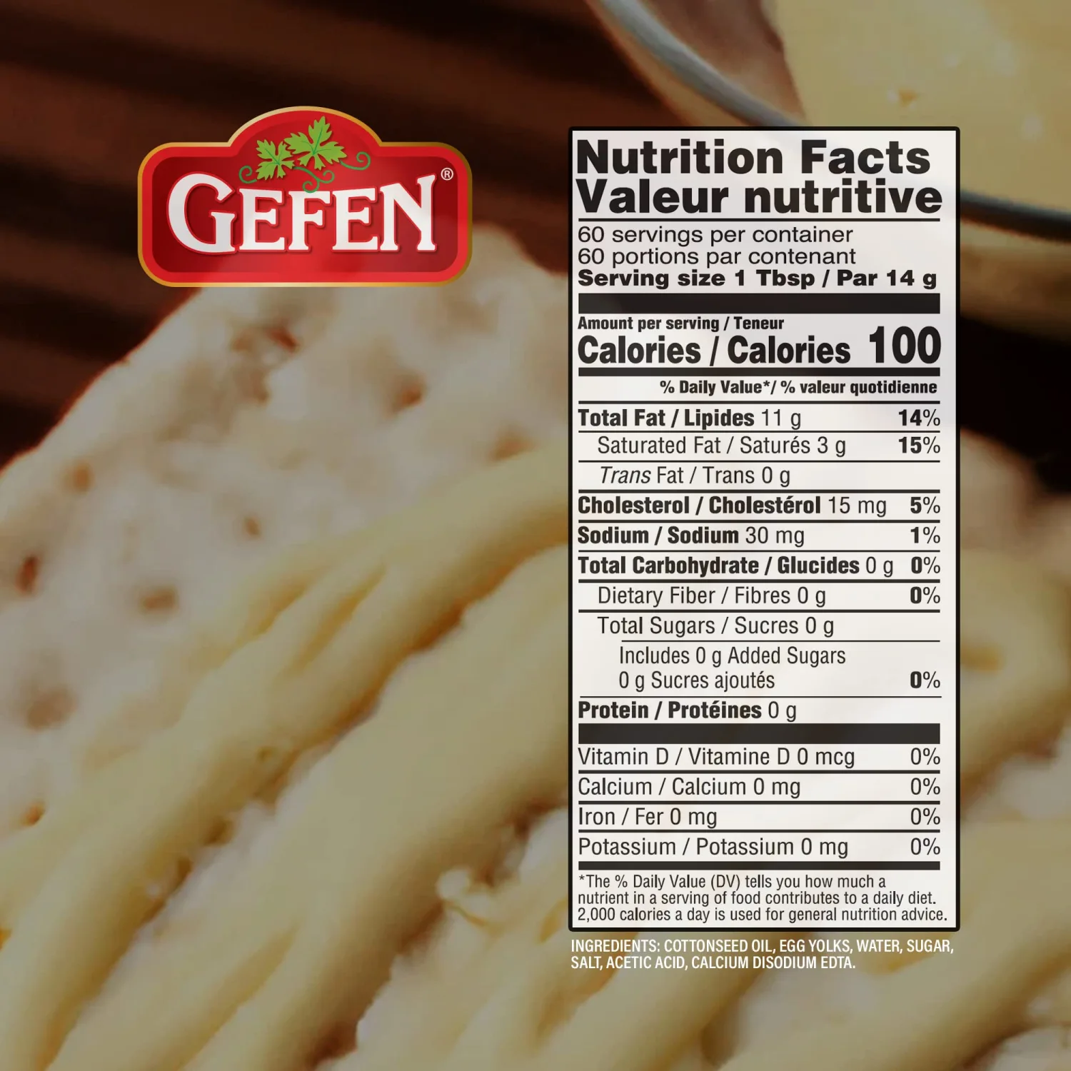 Gefen Rich & Creamy Mayonnaise, 30oz | No Corn Syrup | Soy Free | Great Flavor & Consistency | Certified Kosher for Passover
