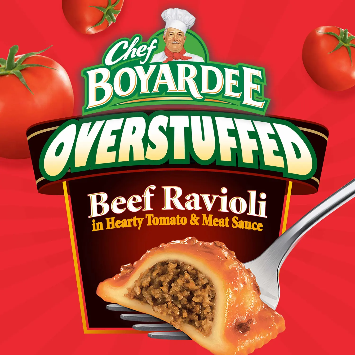 Chef Boyardee Overstuffed Beef Ravioli, 15 oz, 12 Pack