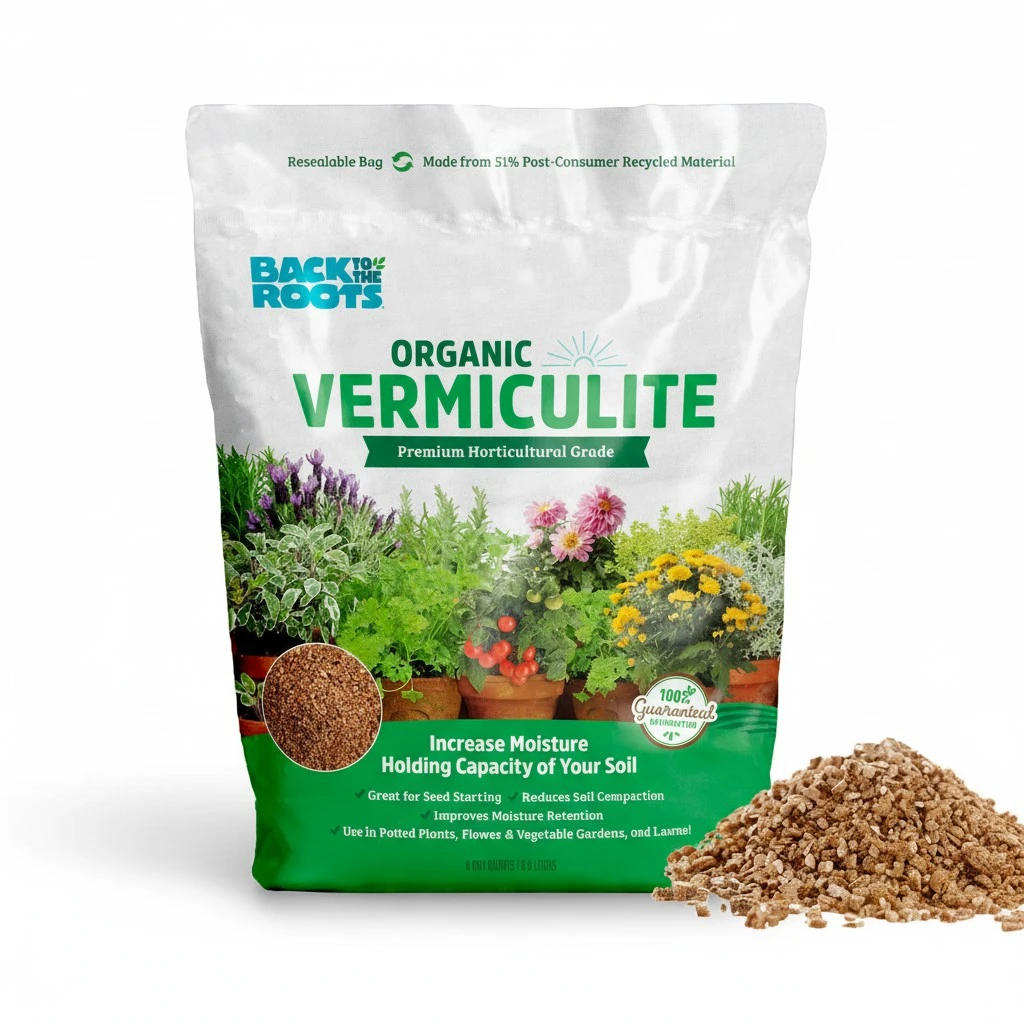 Back to the Roots 100% Organic Vermiculute | Made in The USA | Premium Nutrition for Indoor and Outdoor Plants