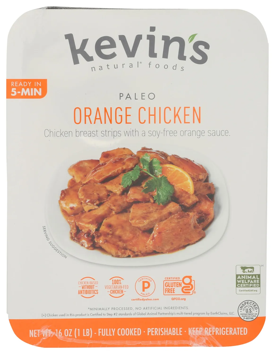 Kevin's Natural Foods Orange Chicken, 16 OZ
