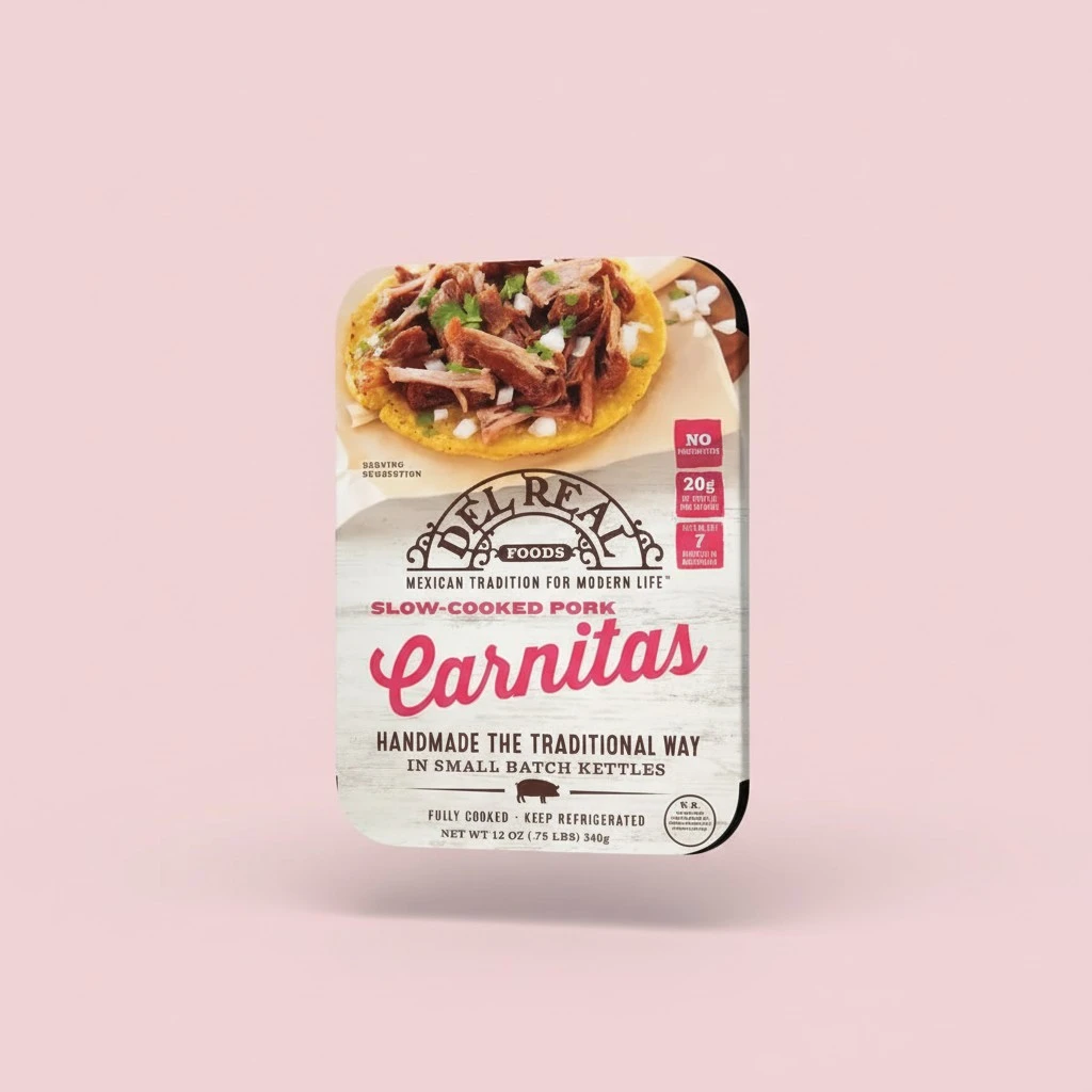 Del Real, Carnitas Slow Cooked Pork, 12 Ounce