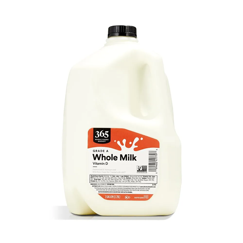 365 by Whole Foods Market, Milk Whole, 128 Fl Oz