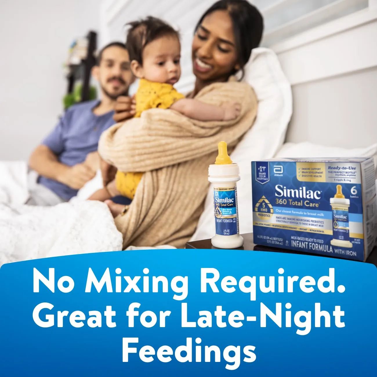 Similac 360 Total Care Infant Formula, 2-fl-oz Bottle, Pack of 12