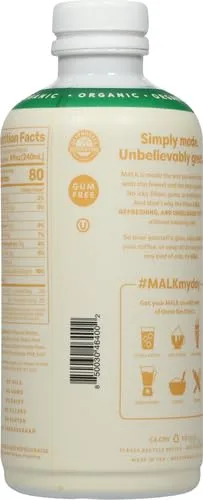 MALK Organic Vanilla Oat Milk 28 fl oz - Non GMO, Gluten Free, Dairy Free, Plant Based, Vegan