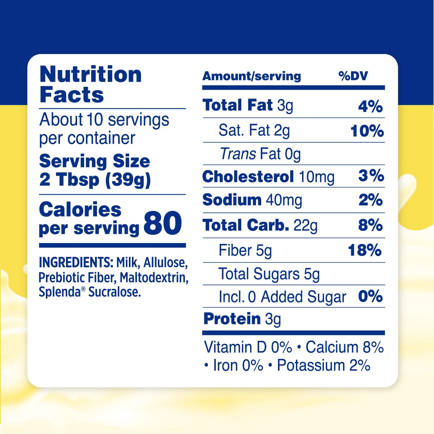 SPLENDA Reduced Calorie Sweetened Condensed Milk, No Sugar Added, 14 Ounce Can