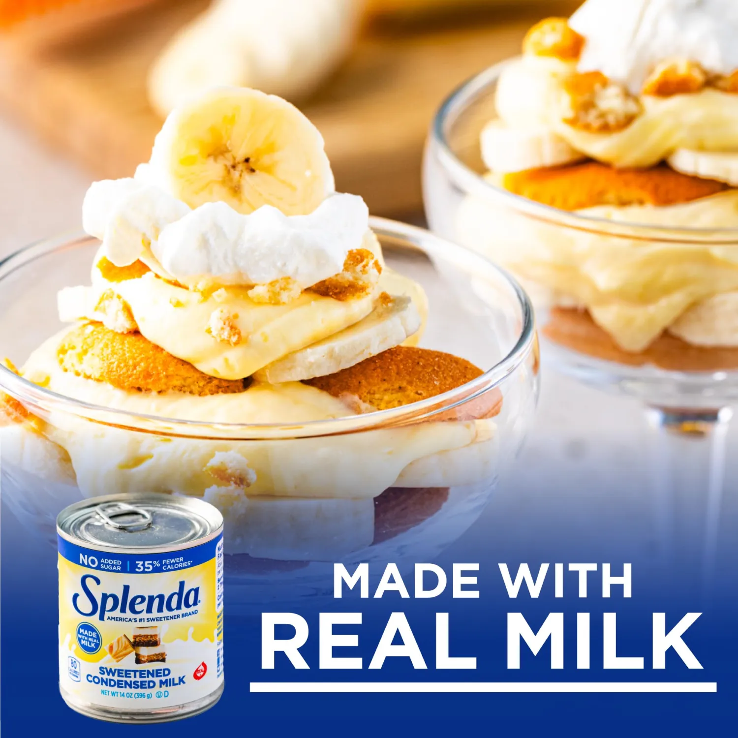 SPLENDA Reduced Calorie Sweetened Condensed Milk, No Sugar Added, 14 Ounce Can