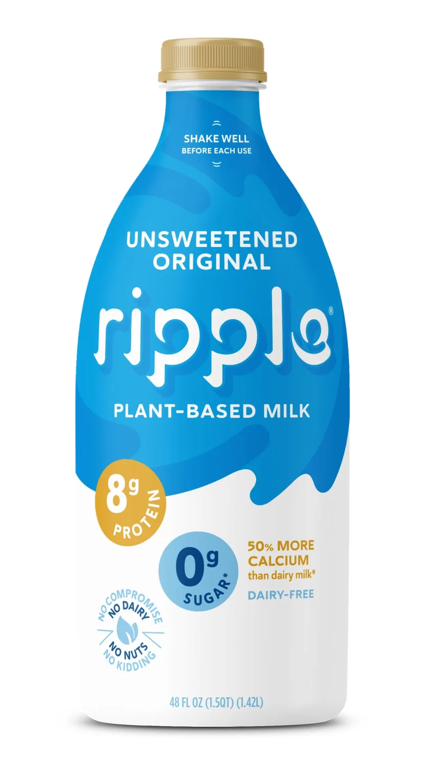 Ripple, Pea Milk, Original, Unsweetened, 48 Oz