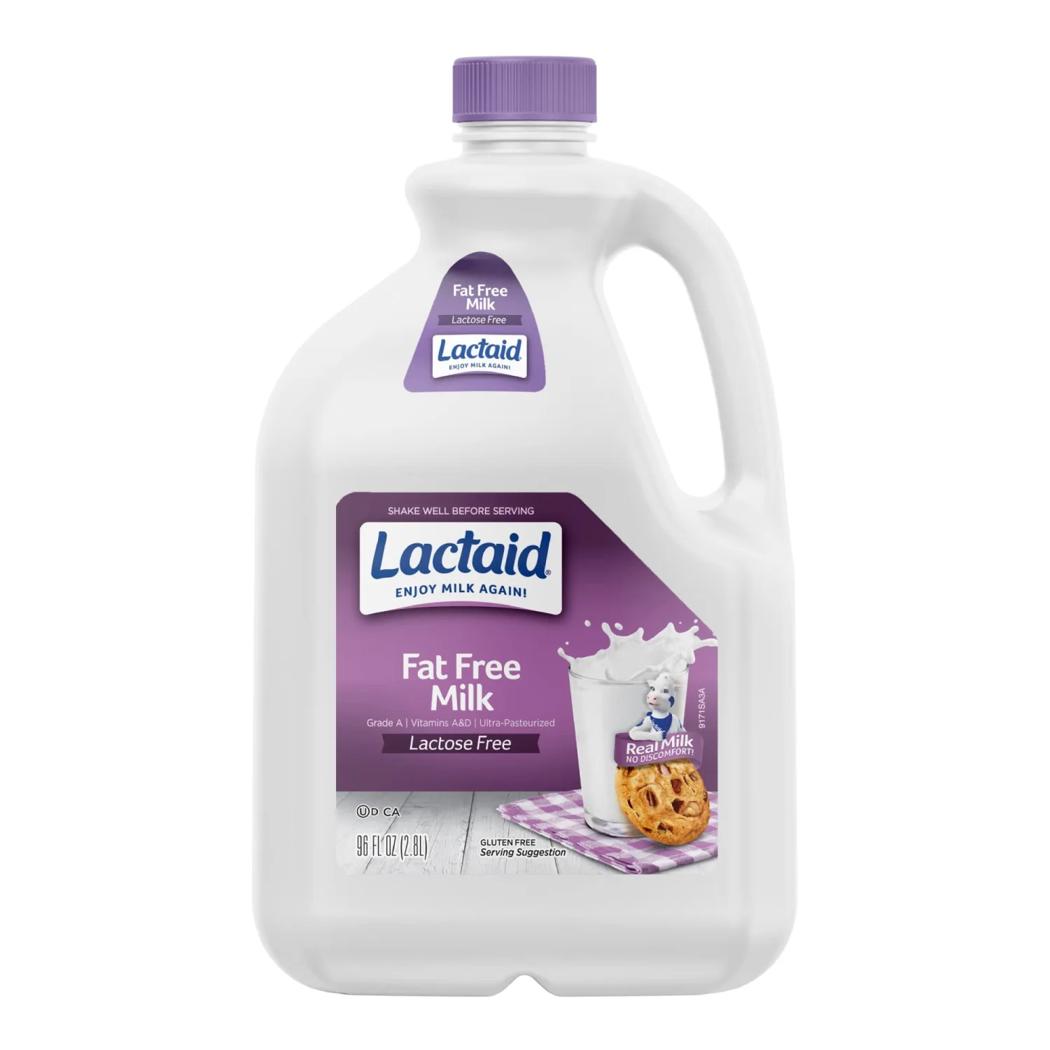 Lactaid Fat Free Milk, 96 fl oz