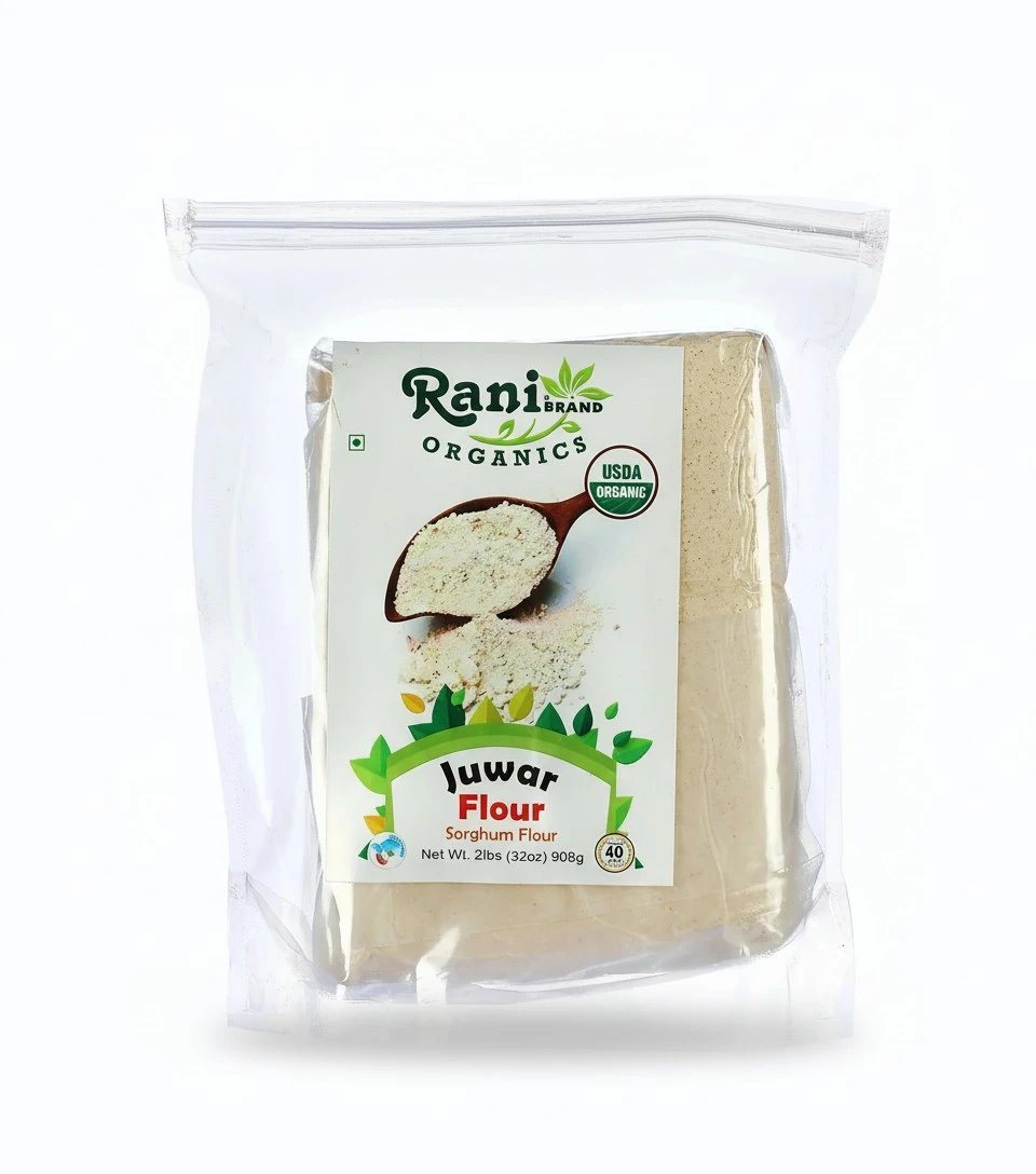 Rani Organic Juwar (Sorghum) Flour 32oz (2lbs) 908g ~ All Natural | Vegan | Gluten Friendly | NON-GMO | Indian Origin | USDA Certified Organic