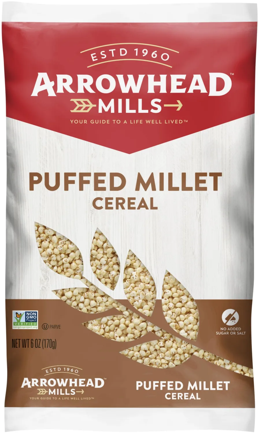 Arrowhead Mills Puffed Millet Cereal, 6 oz Bag