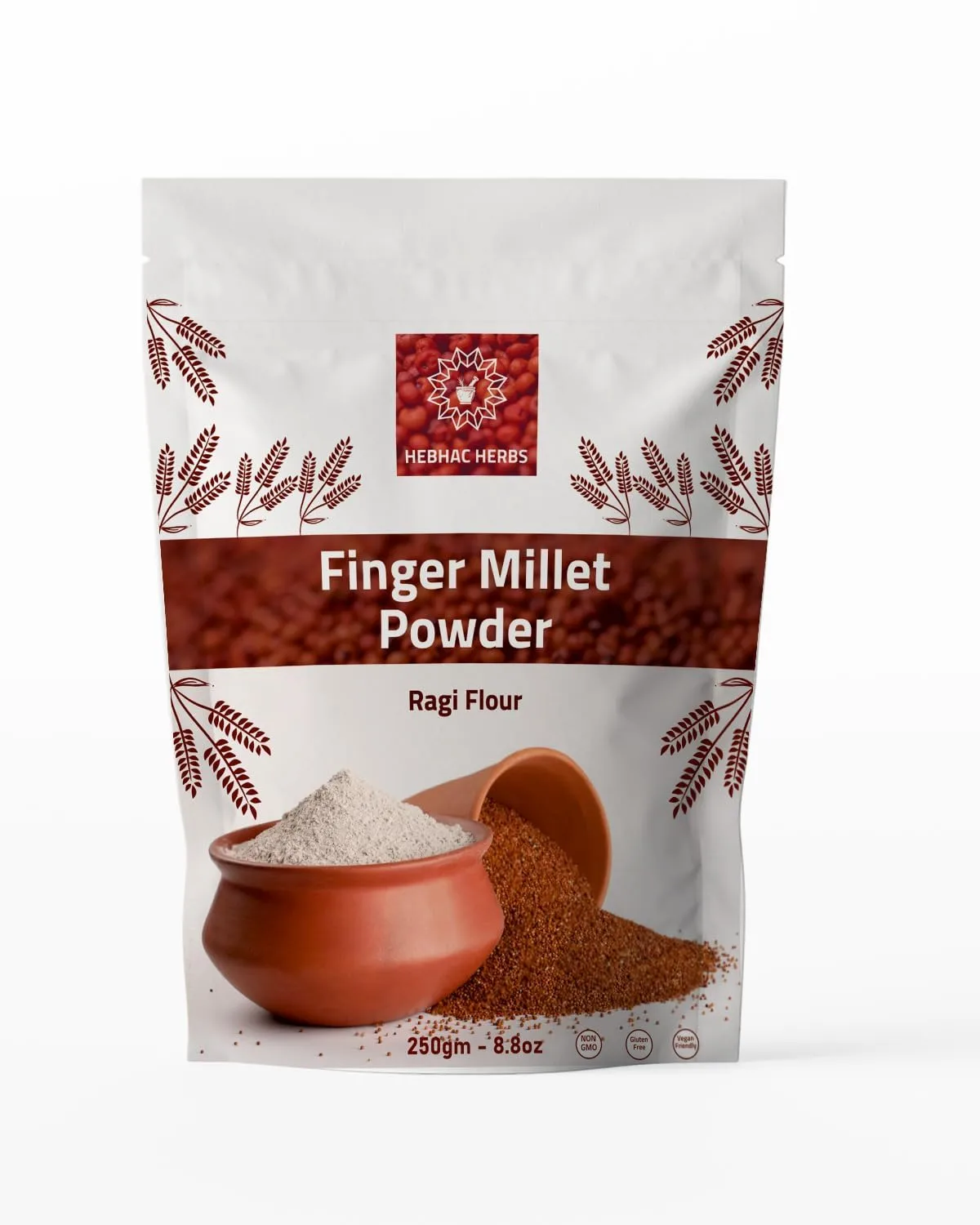 Finger Millet Powder - Ragi Powder, Eleusine coracana, Ready to Cook Ragi Powder, Whole Nutritional Flour for Baking, Cooking