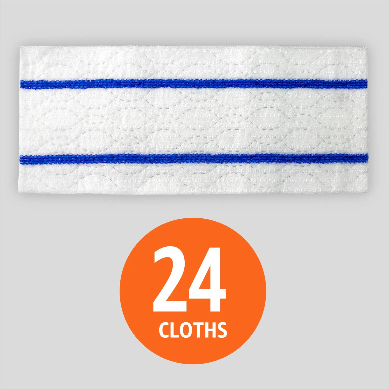 Amazon Basics Wet Mopping Cloth Refills, 24 Count (Fits Swiffer Sweeper Mop Heads)