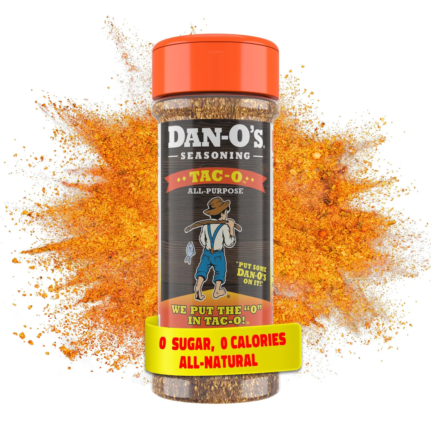 Dan-O's Tac-O™ Seasoning for Tacos, Mexican, and Snacks - All-Purpose, All-Natural, Sugar Free, Zero Calorie Mild Taco Seasoning Mix for Cooking & Grilling Anything - Online Exclusive (2.5 oz)