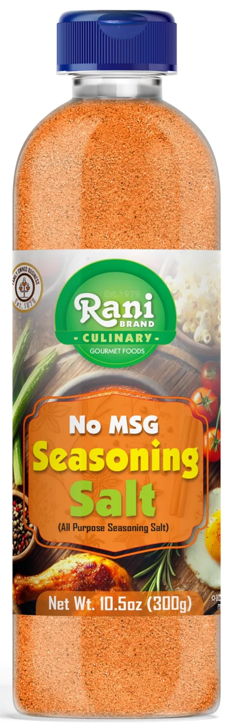 Rani No MSG Seasoning Salt (All Purpose Seasonign Salt) 10.5oz (300g) PET Jar ~ All Natural | Gluten Friendly | NON-GMO | Kosher | Vegan | Product of USA
